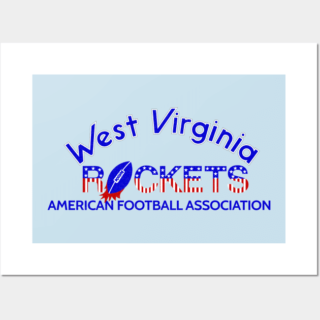 Defunct West Virginia (Charleston) Rockets AFA Football 1983 Wall Art by LocalZonly